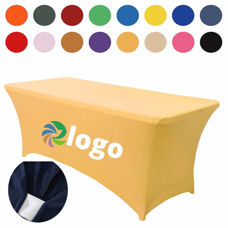 6 Foot Full Color Stretch Table Cover