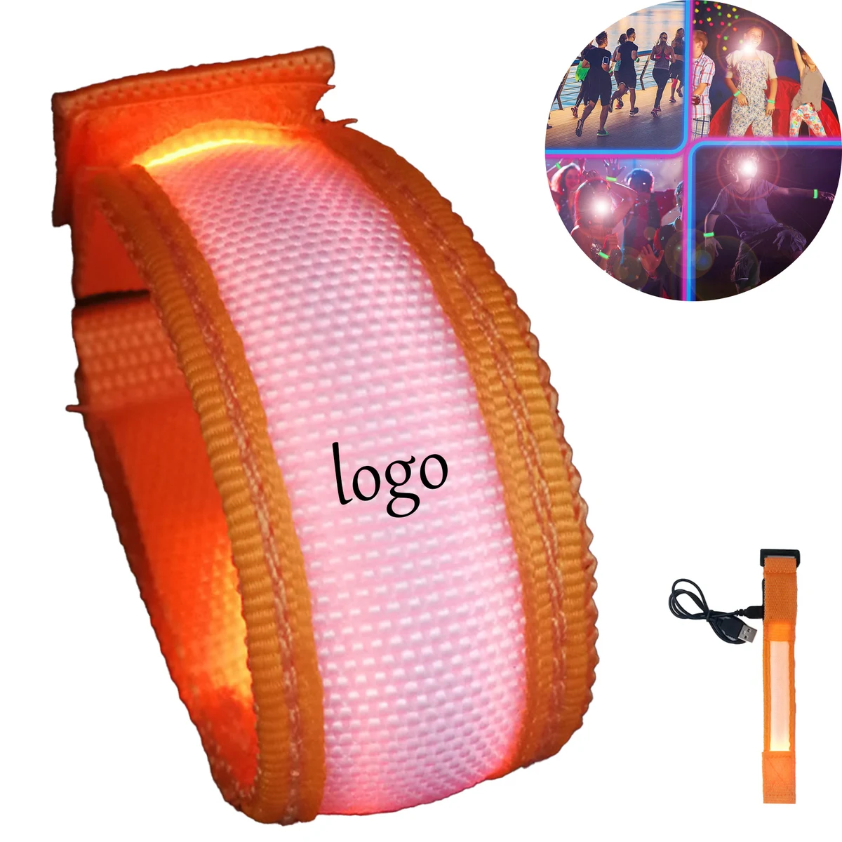 Rechargeable LED Wristband 1
