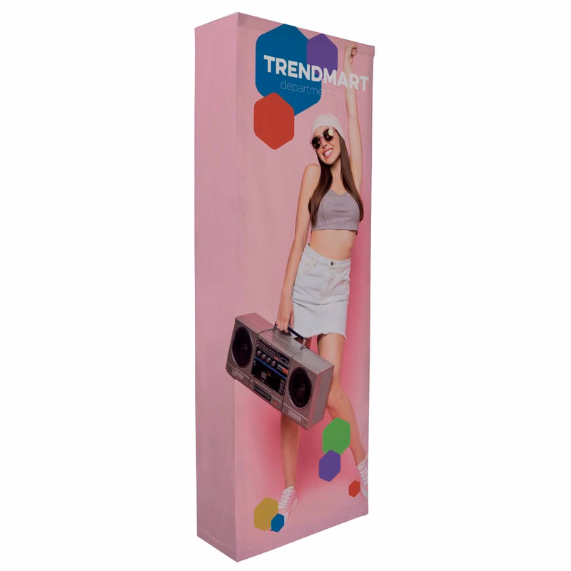 3' Straight Splash Floor Display Wrap Kit (Block-Out Fabric)