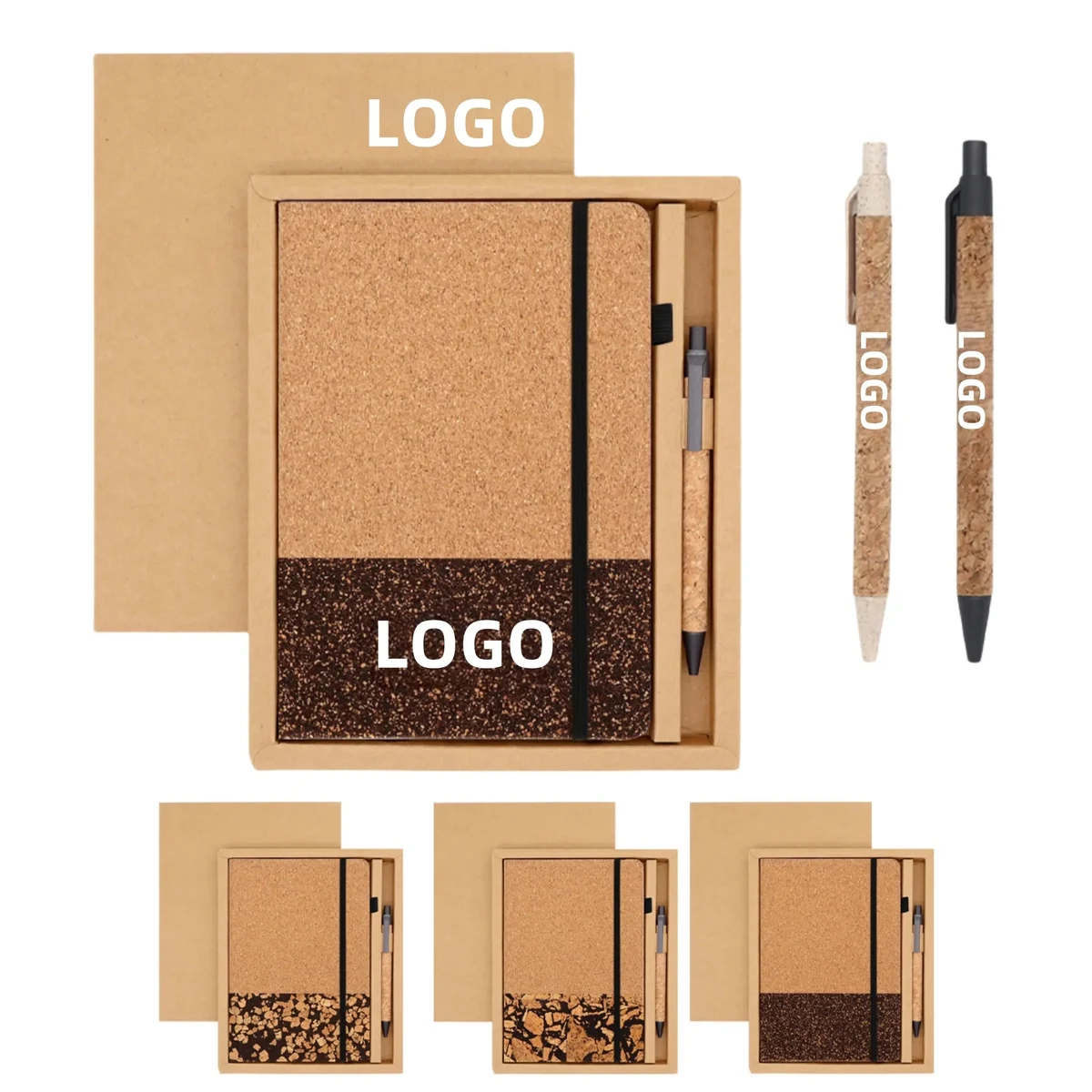 Eco Cork Notebook & Pen Gift Set 1