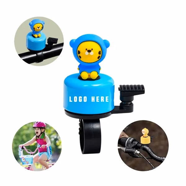 Custom Alloy Bicycle Bell with Rubber Grip — Youth Sports Safety & Cycling Promo