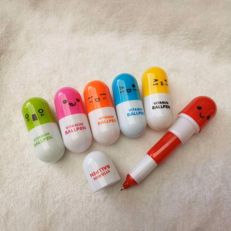Capsule Shaped Telescopic Ballpoint Pen