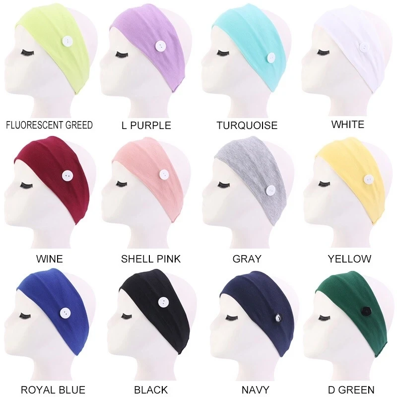 Buttons Headband For Face Mask Holder MOQ 50PCS 1