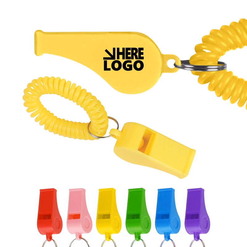 MOQ 20 Whistle With Coil Safety Device