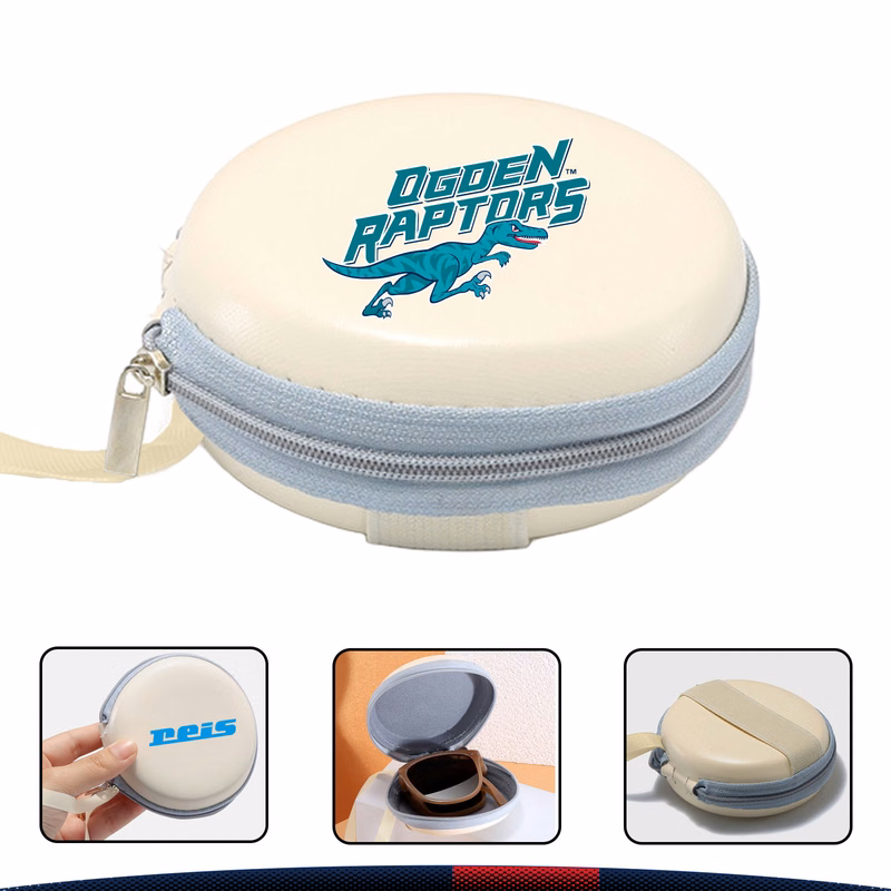 Round Zipper Sunglasses Case