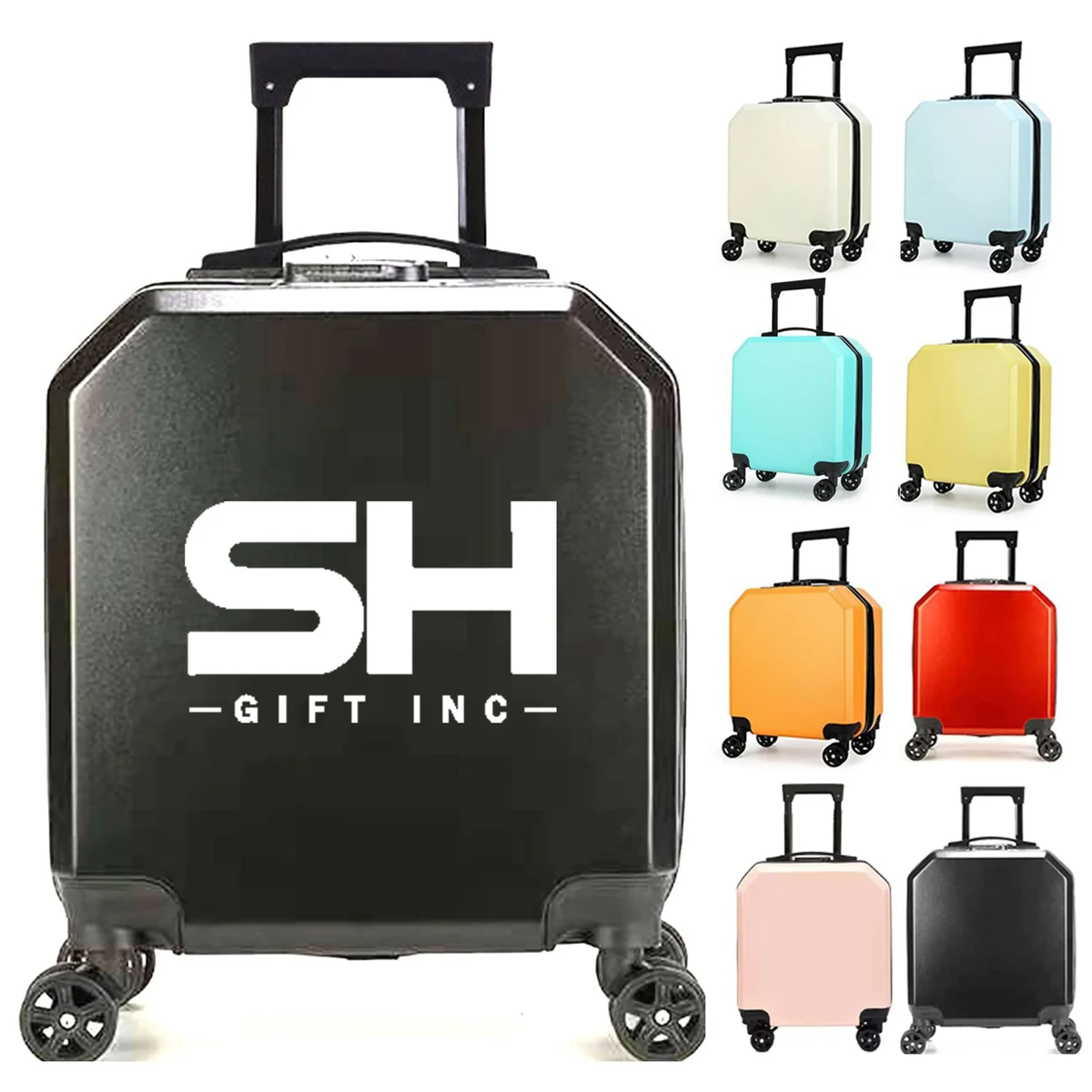 18in ABS Waterproof Universal Wheel Suitcase 1