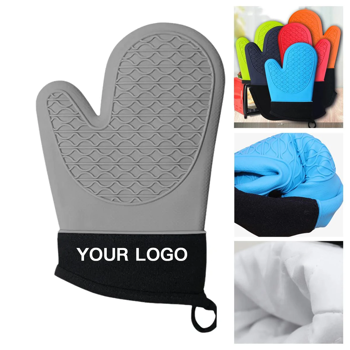 Durable Silicone Oven Mitts With Heat Protection 1
