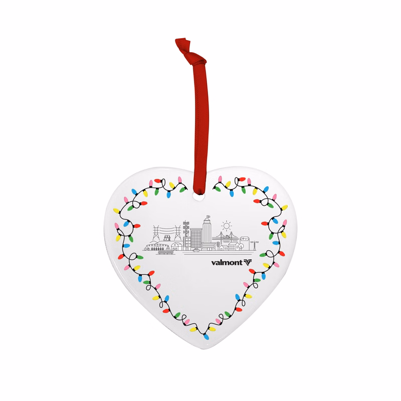 Heart Ceramic Holiday Ornament