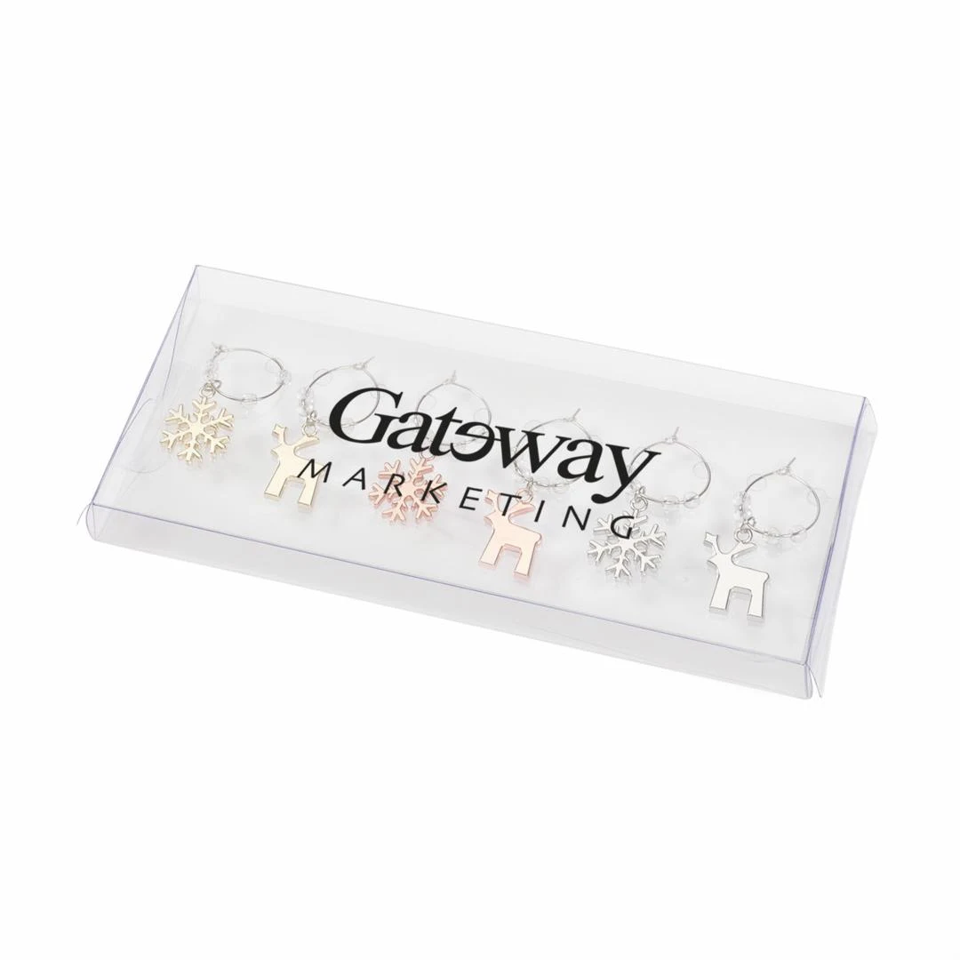 Rudolf Wine Charm Set - 6pc 1