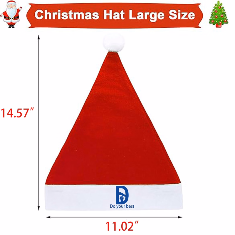 MOQ 50 Non Woven Fabric Christmas Hat