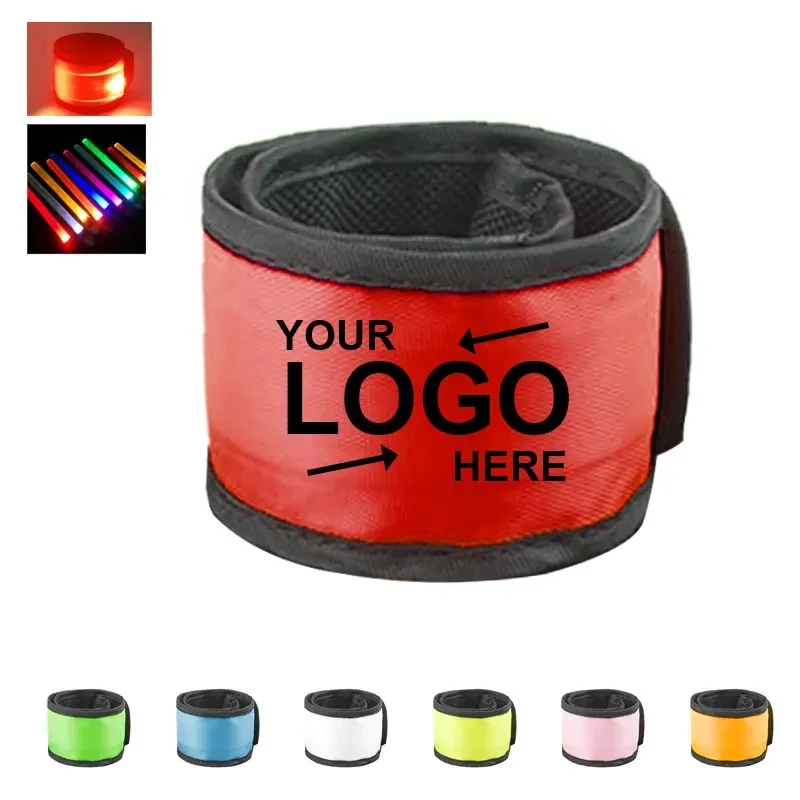 1.57" Led Light Up Band Slap Bracelets 1