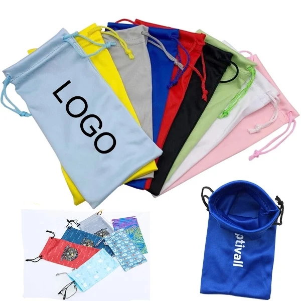 Custom Full Color Microfiber Eyeglass Pouch 1