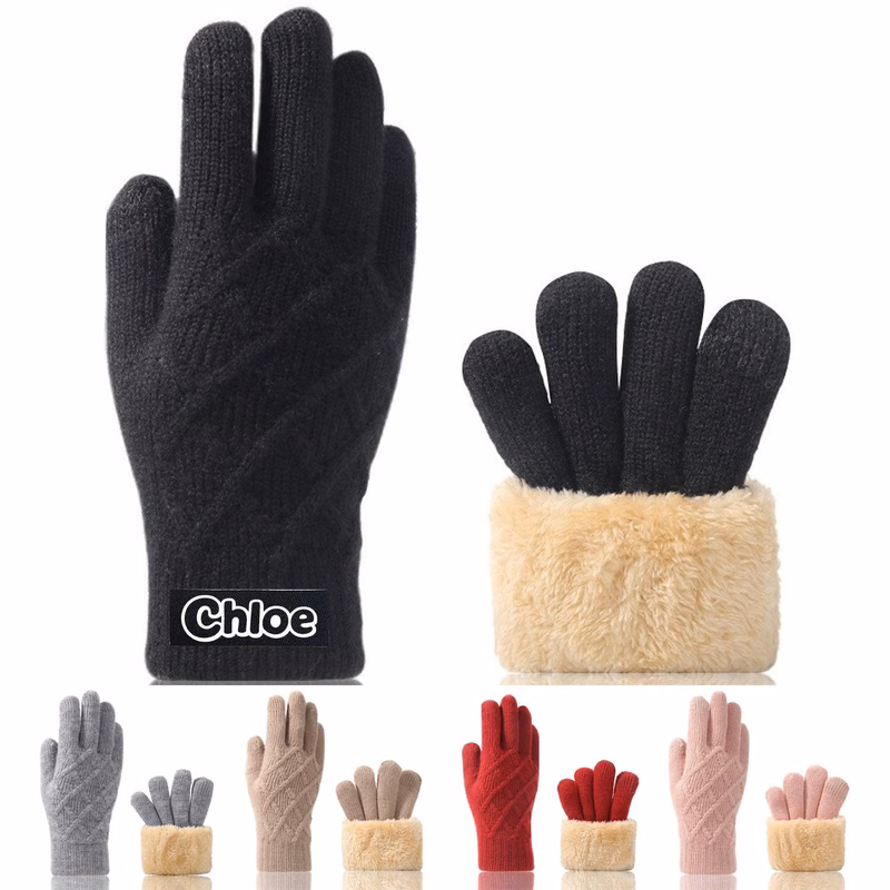 Unisex Winter Acrylic Knitted Touchscreen Glove