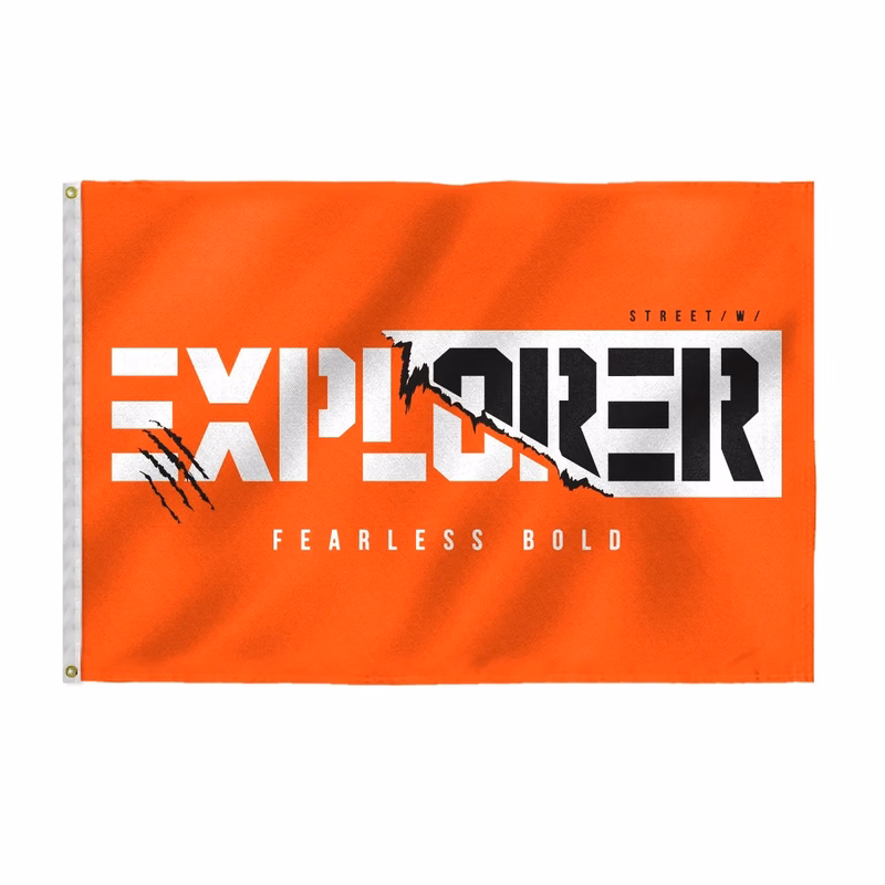 Custom Screen Sublimation Flag - 4' x 6' Canvas Poly
