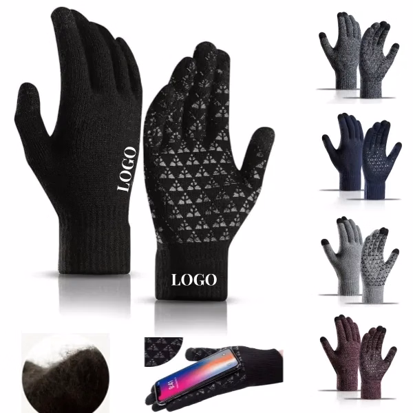 Winter Cold Weather Touch Screen Thermal Warm Knit Gloves
