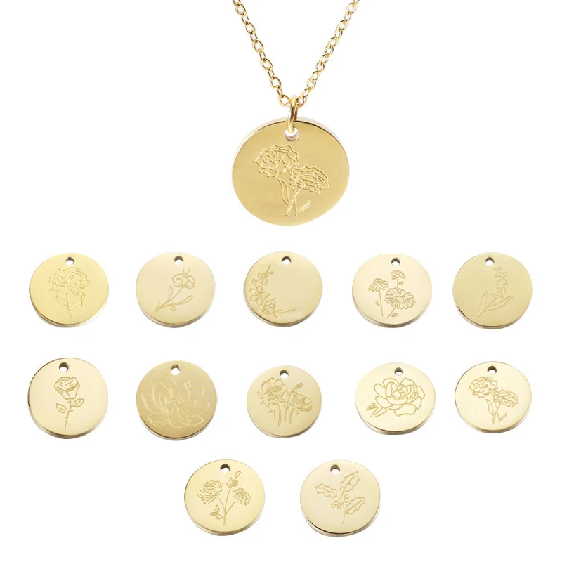 Birth Flower Necklace 1