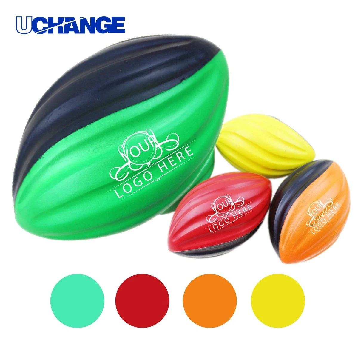 Spiral Foam Football Game Ball 1