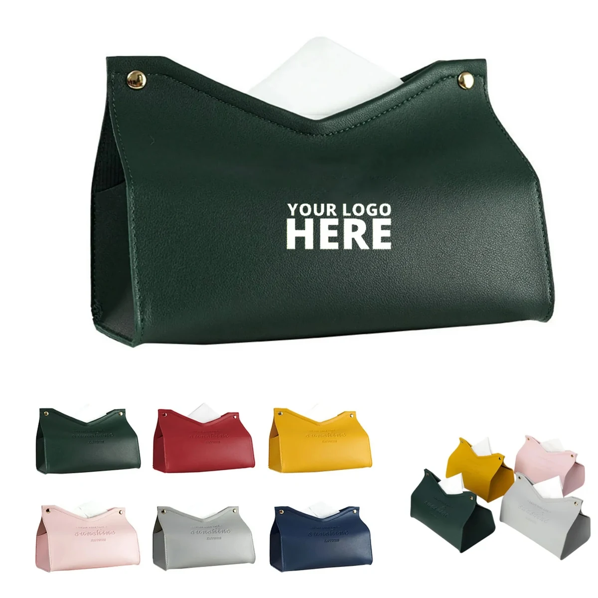 Stylish PU Leather Tissue Box 1