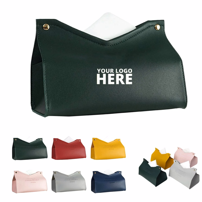 Stylish PU Leather Tissue Box