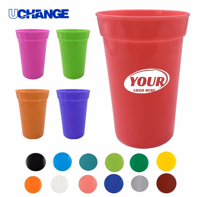 Reusable Plastic Stadium Cup Container (16oz)