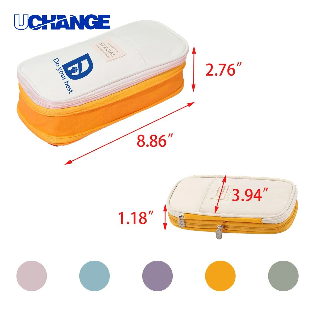 Large Capacity Zipper Pen Case 1