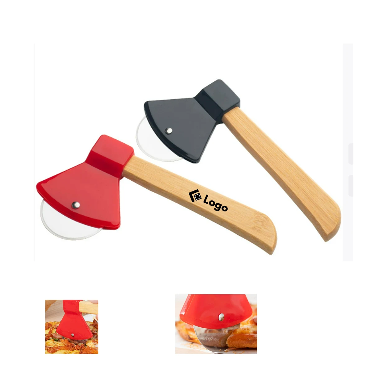Axe Shaped Pizza Cutter with Handle 1