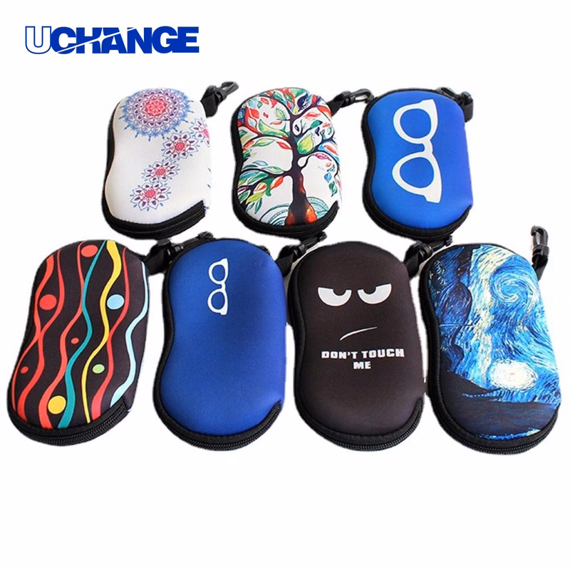 Eyewear Ultra-Portable Neoprene Zipper Glasses Case Organizer