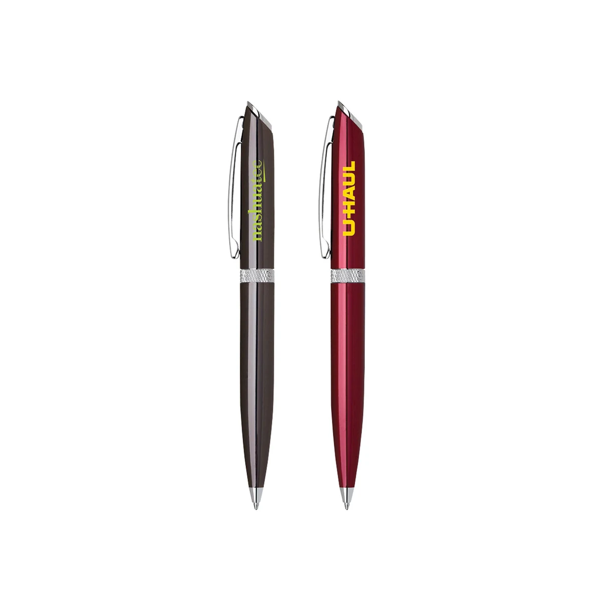 Aluminum Diamond Ballpoint Twist Metal Pen - Shiny 1