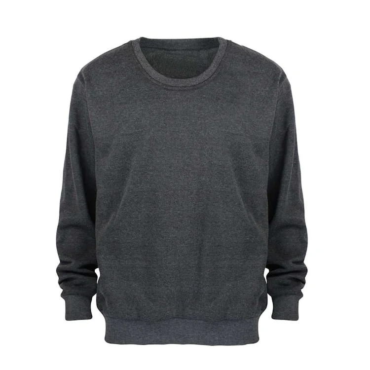 Men's Crew Neck Fleece Pullovers - Size 5XL Dark Gray 1