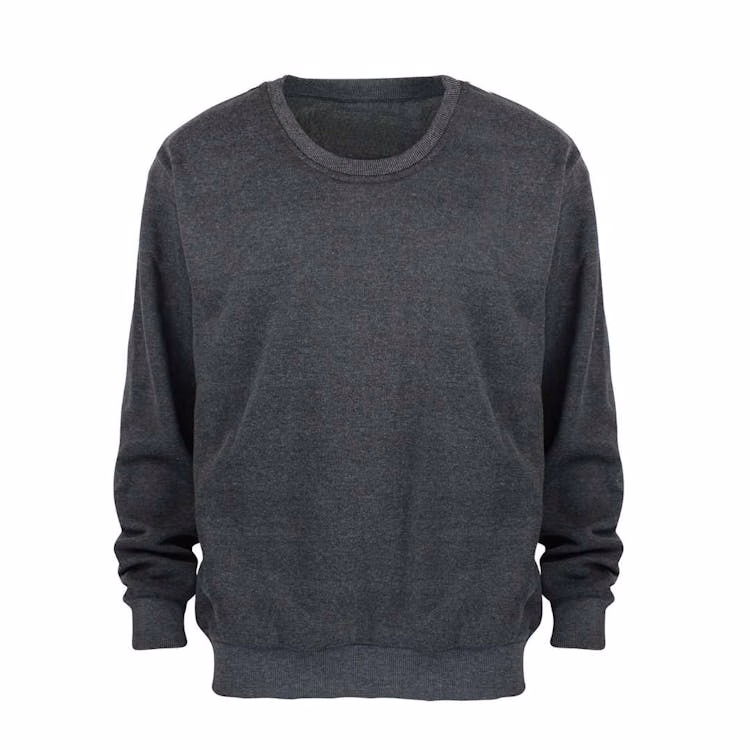 Men's Crew Neck Fleece Pullovers - Size 5XL Dark Gray