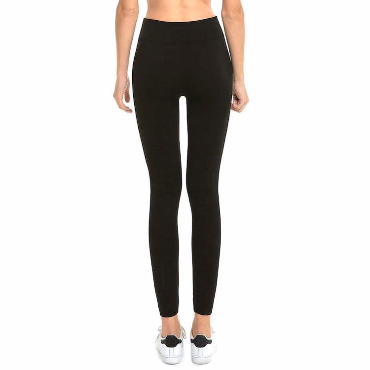 Women's Fleece Lined Leggings - Black One Size Fits Most