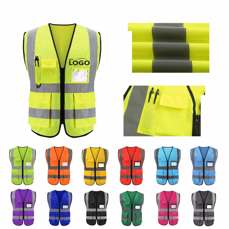 MOQ 10 High Visibility Reflective Safety Vest