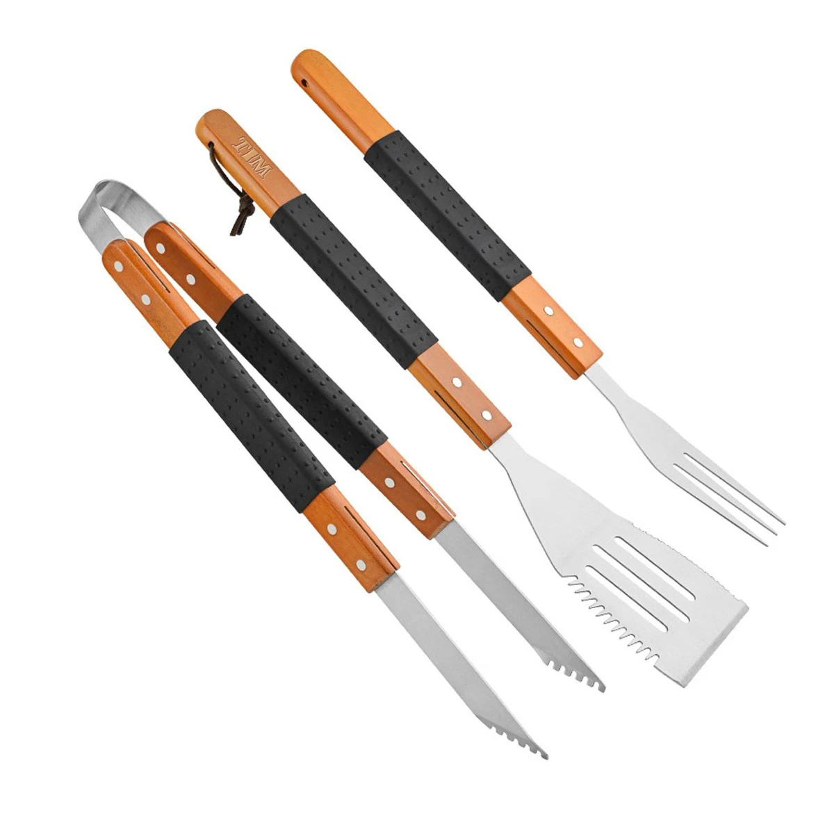 Outdoor Camping BBQ Tool Set with Fork Spatula and Tongs 1
