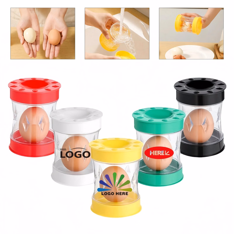 Durable PP Plastic Hand Cranked Egg Peeler Kitchen Tool