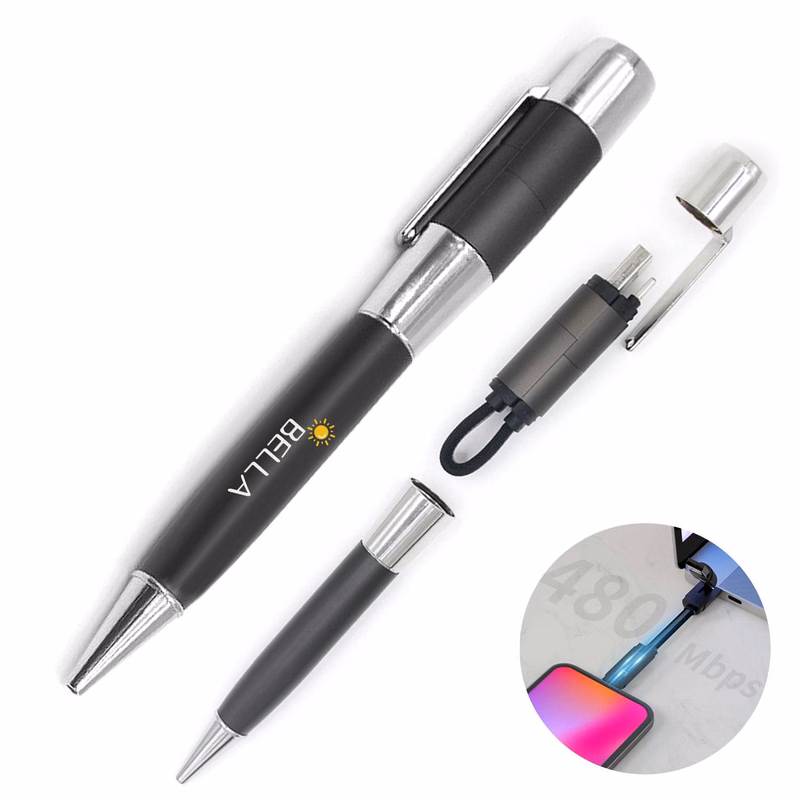 3 in 1 Multifunctional Pen With Data Cable