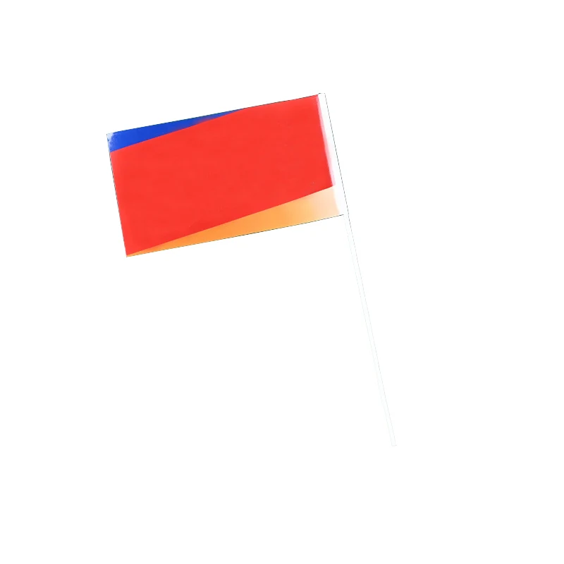 Hand held flag Color and logo are customizable 1