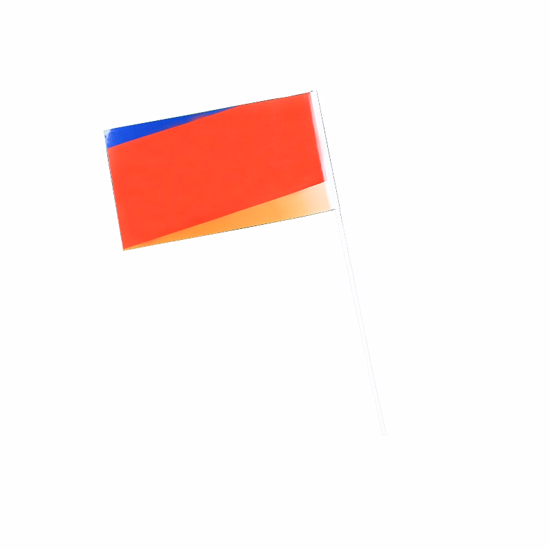 Hand held flag Color and logo are customizable