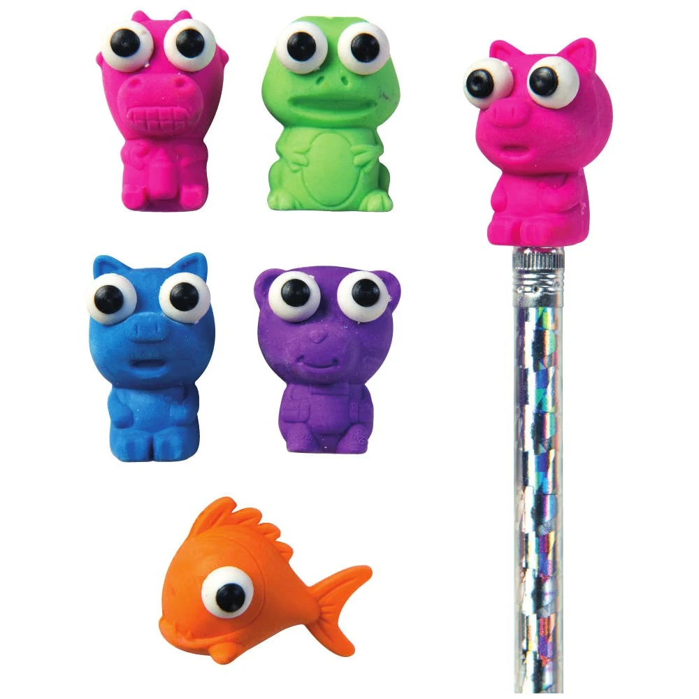 Pencil Cap Erasers - 50 Count "Here's Looking at You" 1