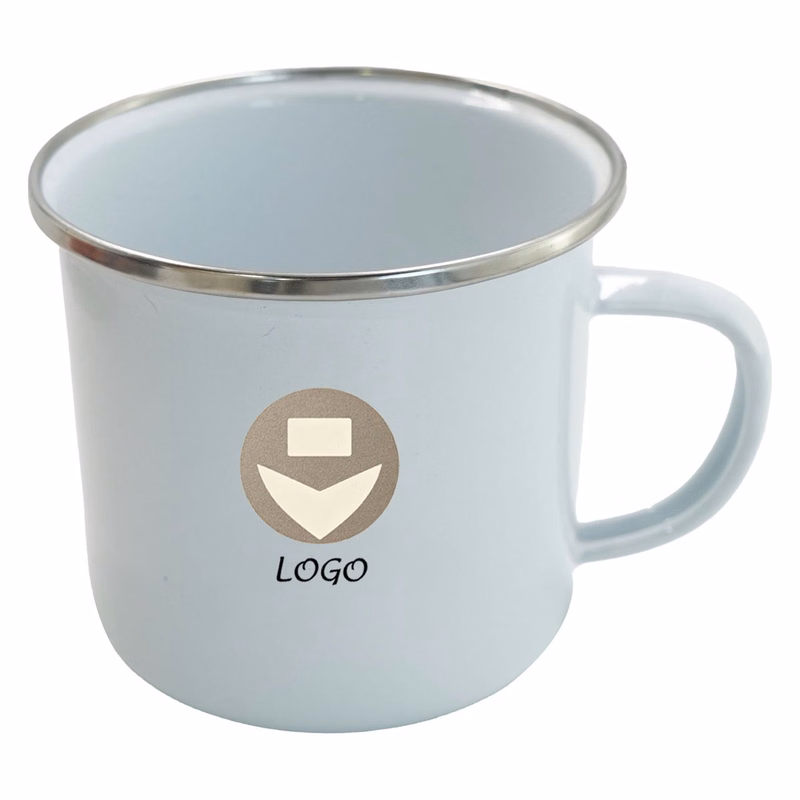 Enamel Camping Mug 12 Ounce Durable Outdoor Cup