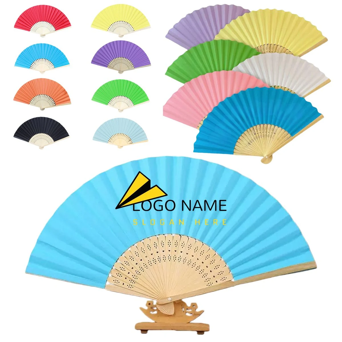 Party Handheld Paper Fan 1