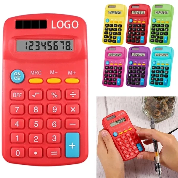 8 Digit Solar Pocket LCD Display Calculator 1