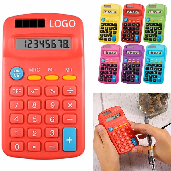8 Digit Solar Pocket LCD Display Calculator