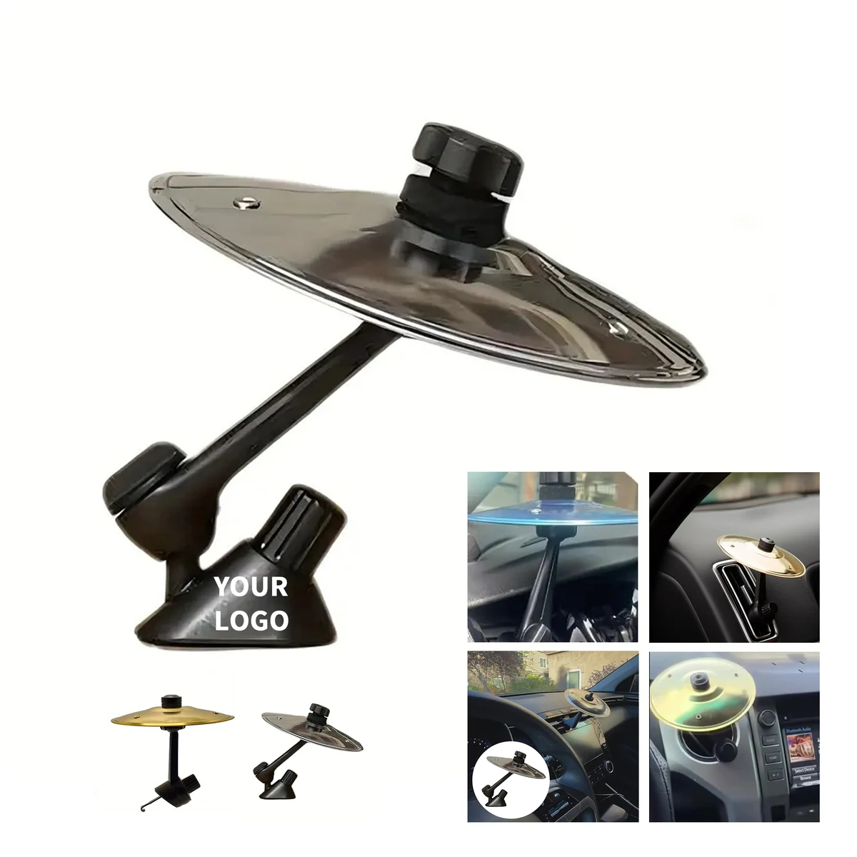 Alloy Cymbal Vent Clip For Vehicle Interior 6" Length X 6" Width X 2" Height 1