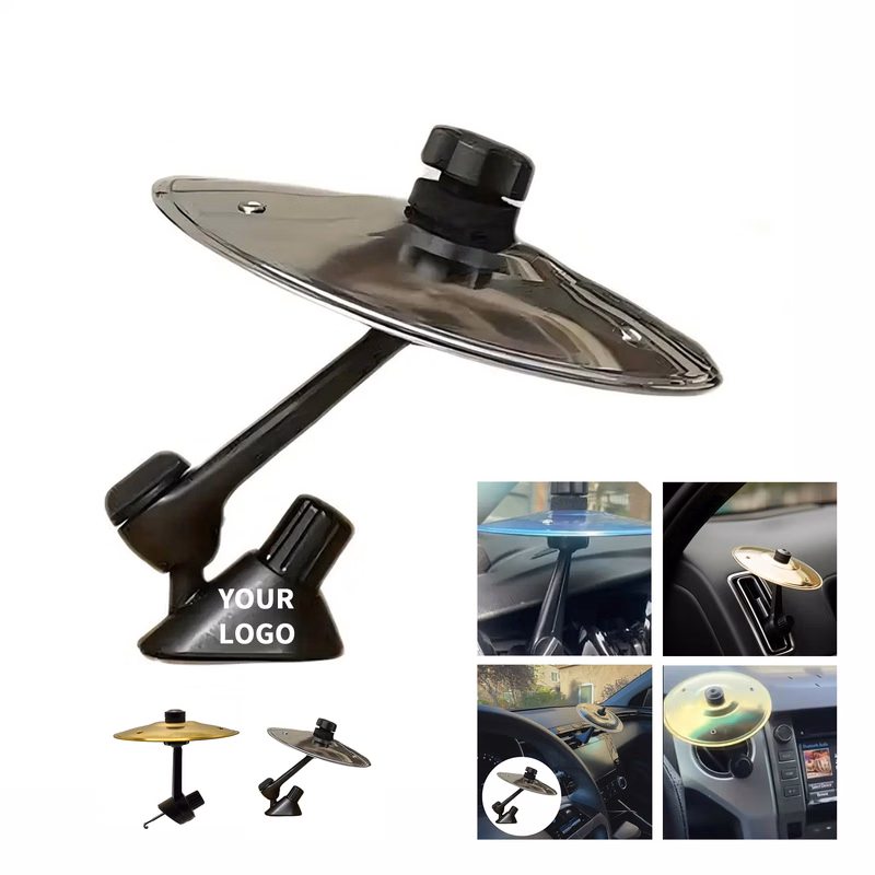 Alloy Cymbal Vent Clip For Vehicle Interior 6" Length X 6" Width X 2" Height