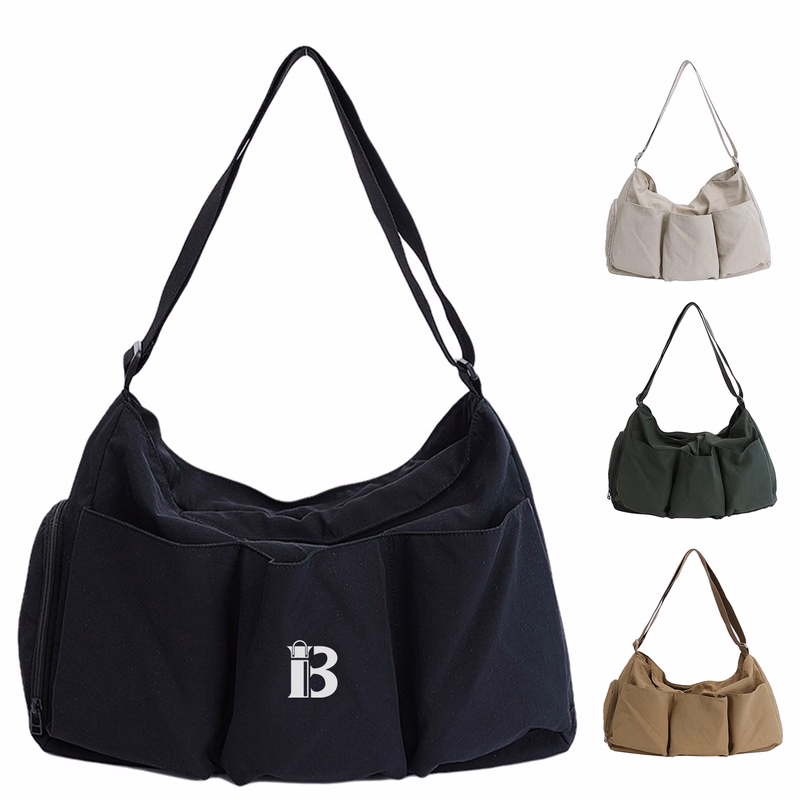 Lightweight Nylon Sling Crossbody Bag