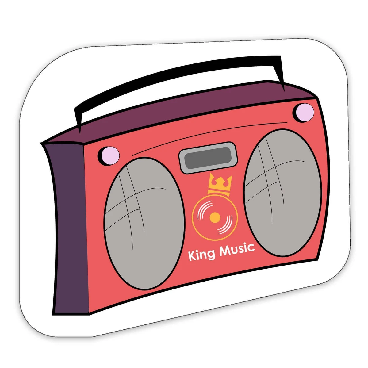 Boombox Shaped NoteKeeper™ Magnet 20 Mil 1