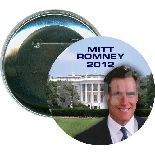 Mitt Romney 2012 White House, Political Button 1