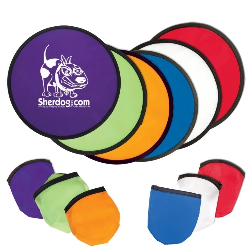 10" Foldable Flying Disc with Pouch 1
