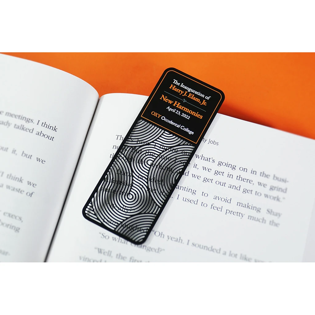 Metal Bookmarks, custom desk accessory with logo imprint 1