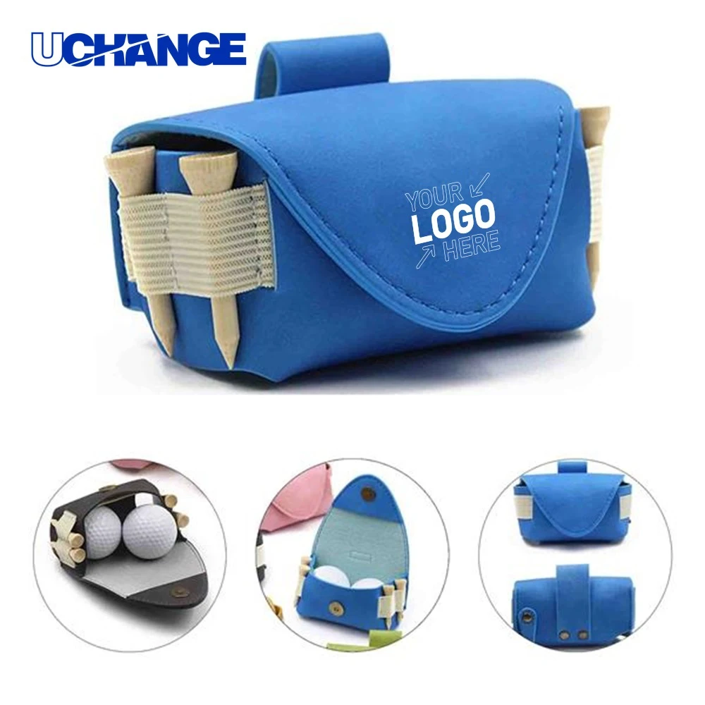 Synthetic Leather Golf Ball Case Holder 1